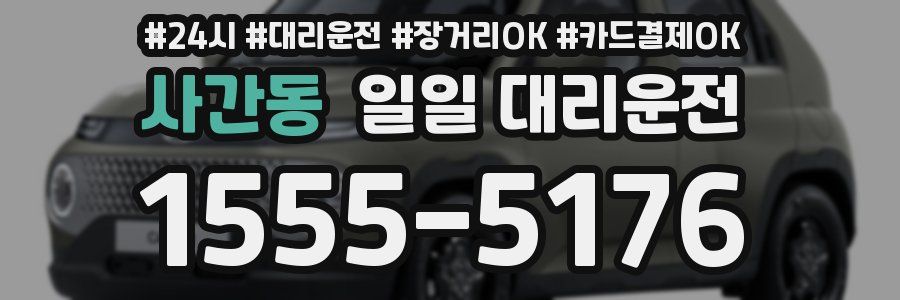사간동 일일 대리운전