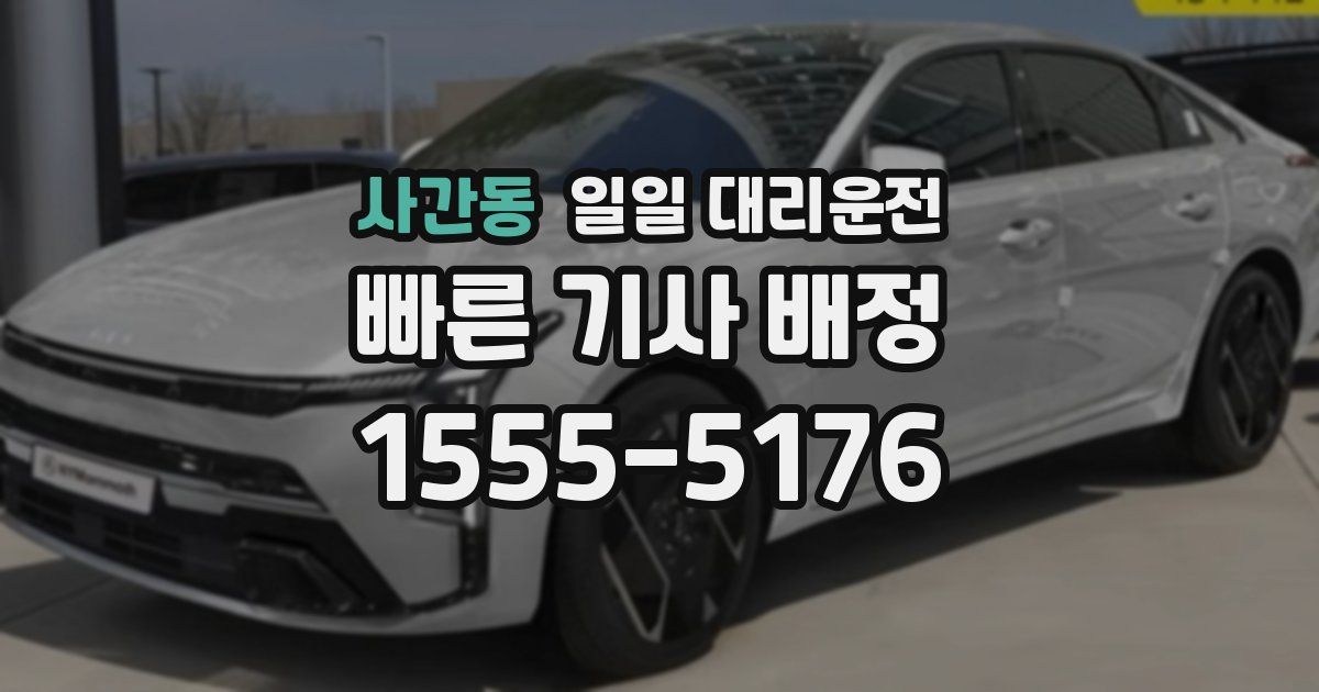 사간동 일일 대리운전