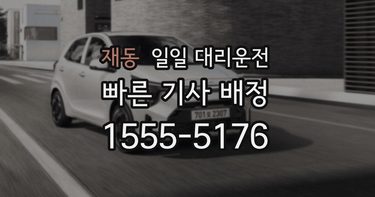 재동 일일 대리운전
