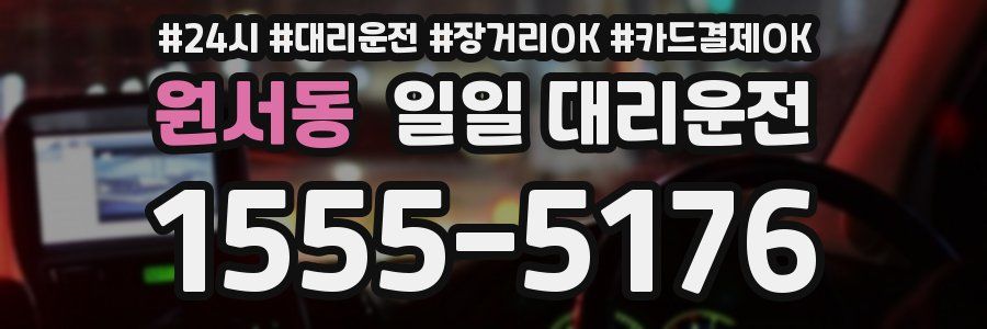 원서동 일일 대리운전