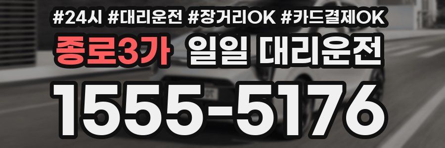 종로3가 일일 대리운전