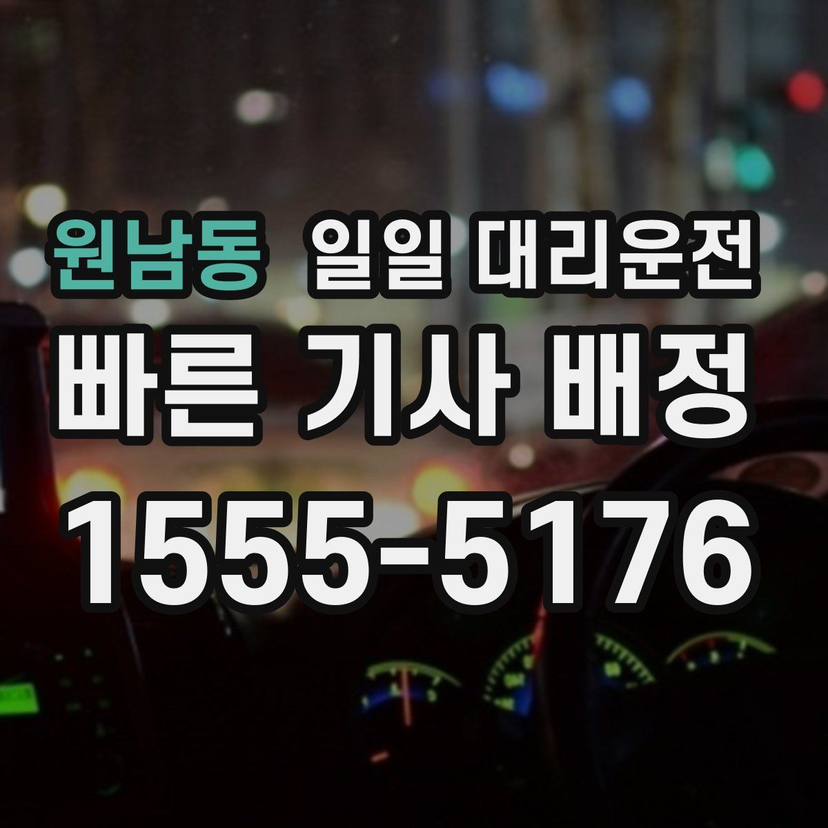 원남동 일일 대리운전