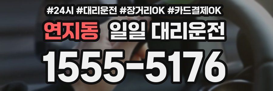 연지동 일일 대리운전
