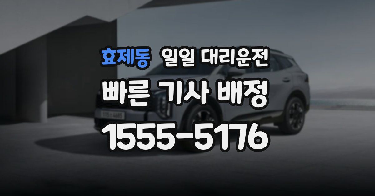 효제동 일일 대리운전