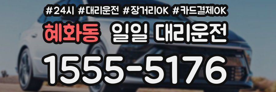 혜화동 일일 대리운전