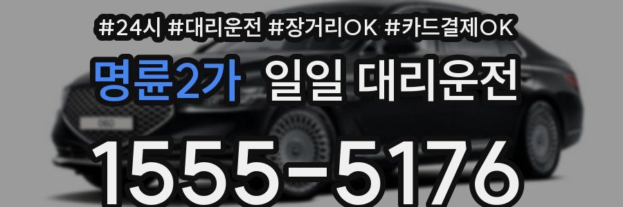 명륜2가 일일 대리운전
