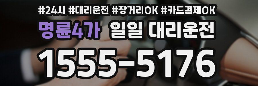 명륜4가 일일 대리운전
