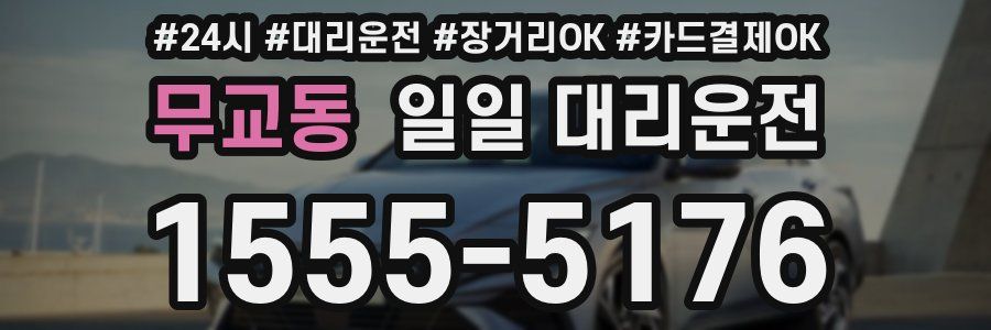무교동 일일 대리운전