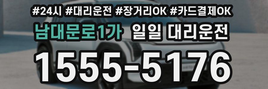 남대문로1가 일일 대리운전