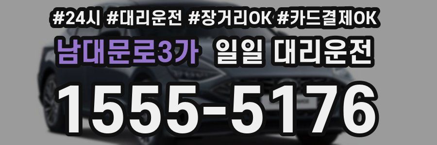 남대문로3가 일일 대리운전