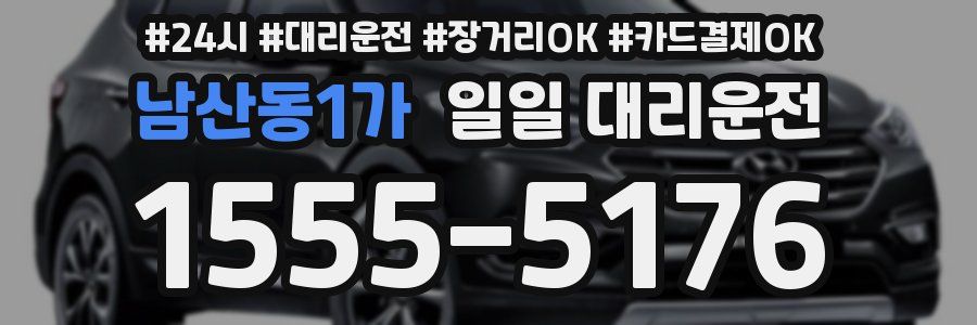 남산동1가 일일 대리운전