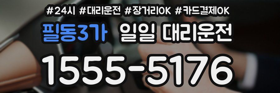 필동3가 일일 대리운전