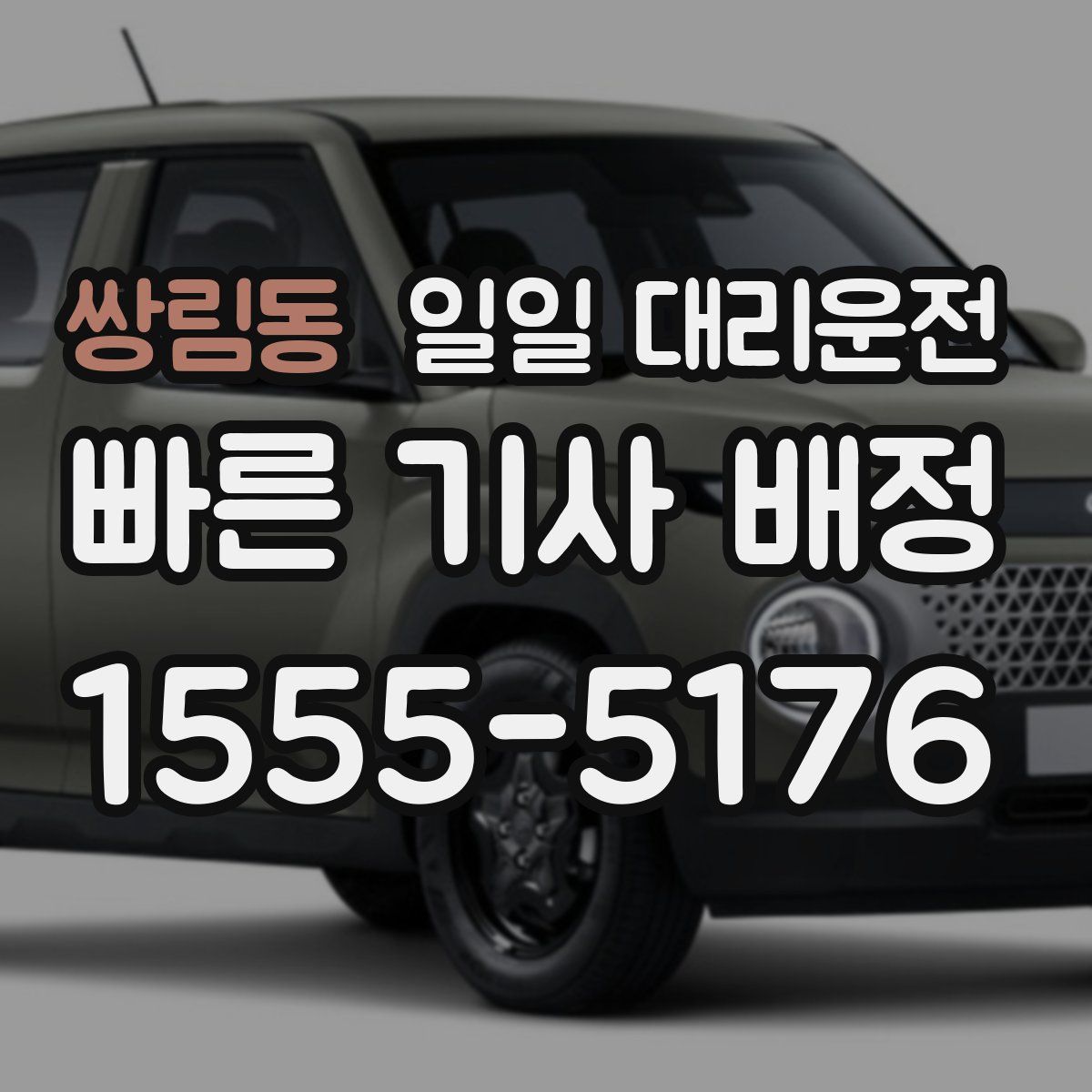 쌍림동 일일 대리운전