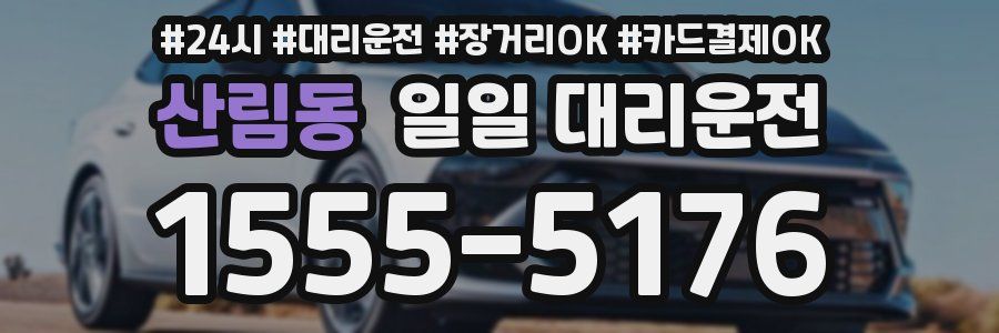산림동 일일 대리운전