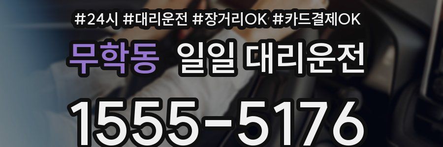무학동 일일 대리운전