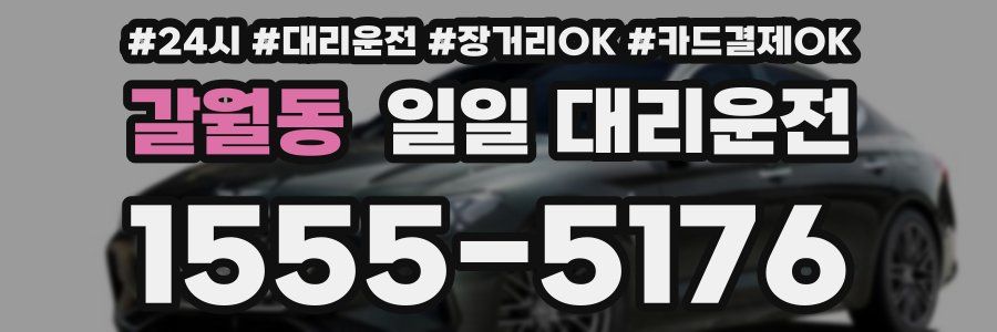 갈월동 일일 대리운전