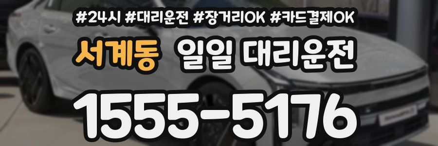 서계동 일일 대리운전