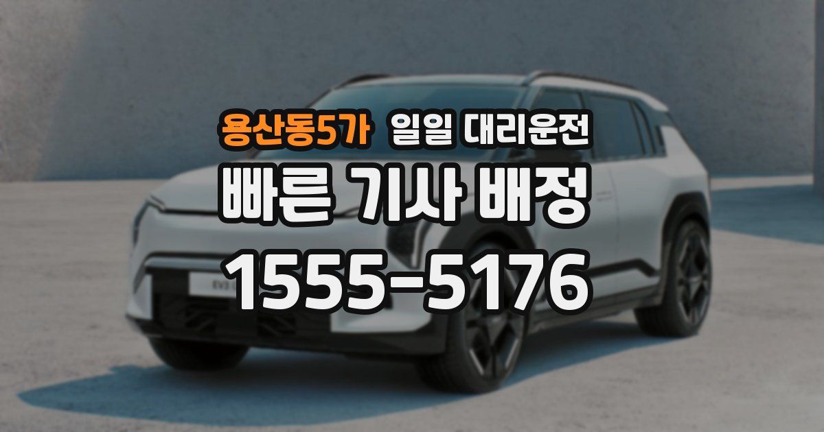 용산동5가 일일 대리운전