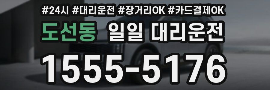 도선동 일일 대리운전