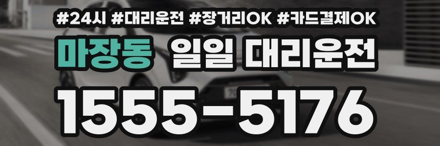 마장동 일일 대리운전