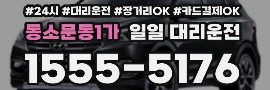 동소문동1가 일일 대리운전