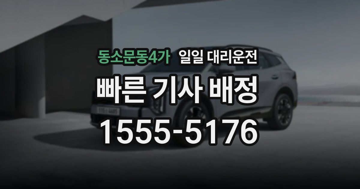 동소문동4가 일일 대리운전
