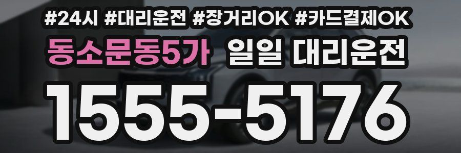 동소문동5가 일일 대리운전
