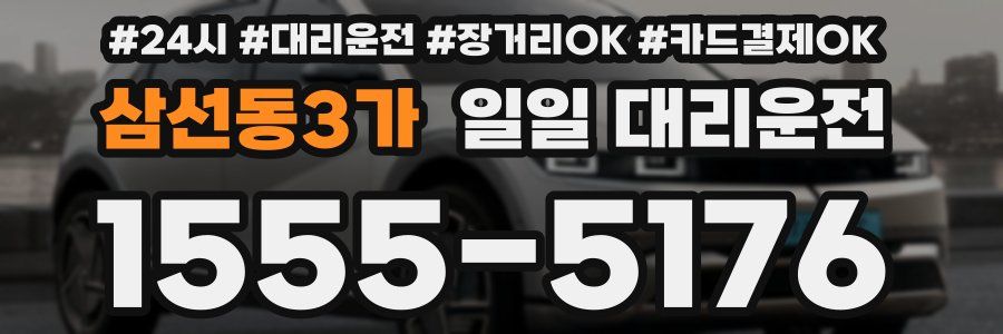 삼선동3가 일일 대리운전