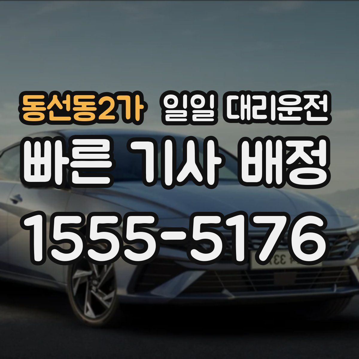 동선동2가 일일 대리운전