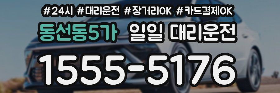 동선동5가 일일 대리운전