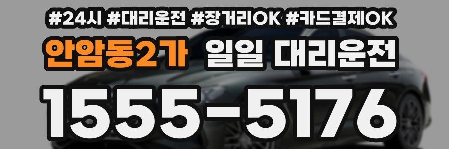 안암동2가 일일 대리운전