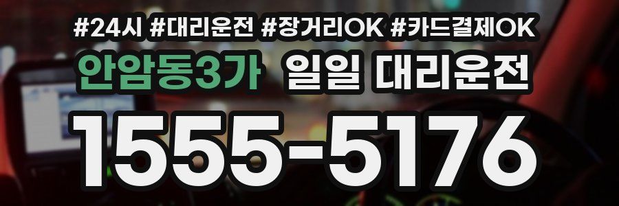 안암동3가 일일 대리운전
