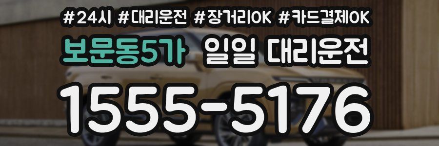 보문동5가 일일 대리운전