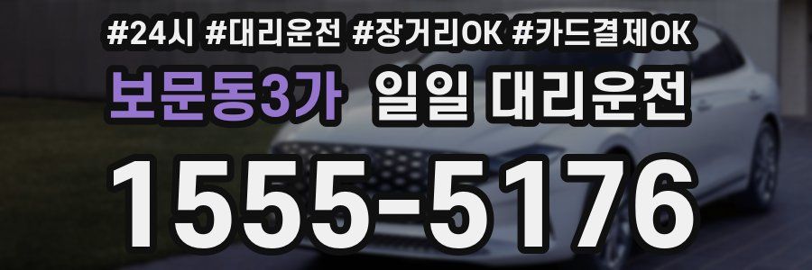 보문동3가 일일 대리운전