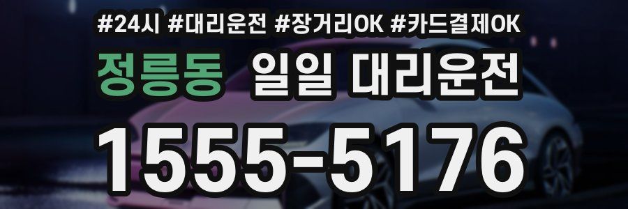 정릉동 일일 대리운전