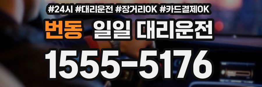 번동 일일 대리운전