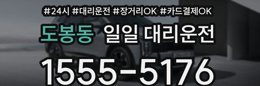 도봉동 일일 대리운전