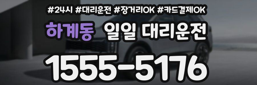 하계동 일일 대리운전
