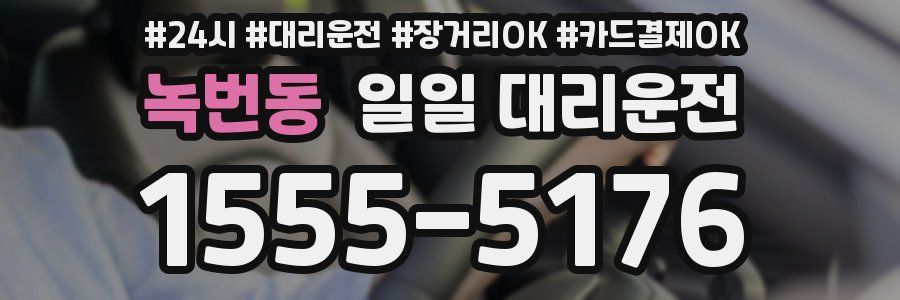 녹번동 일일 대리운전