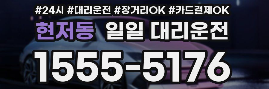 현저동 일일 대리운전