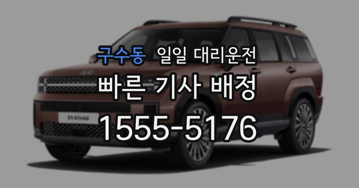 구수동 일일 대리운전