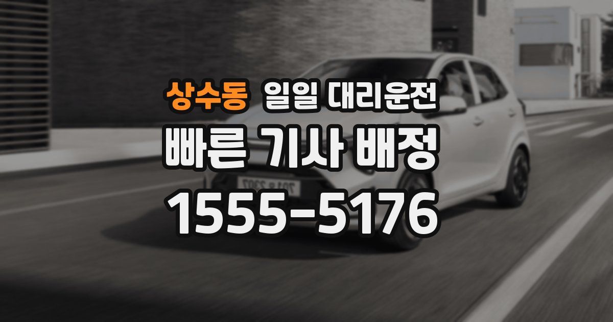 상수동 일일 대리운전