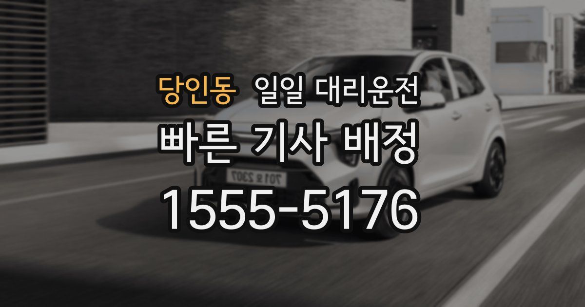당인동 일일 대리운전