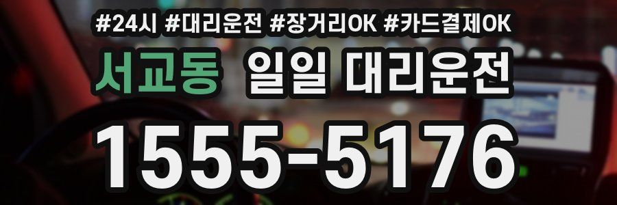 서교동 일일 대리운전