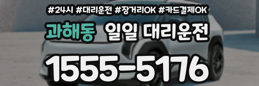 과해동 일일 대리운전