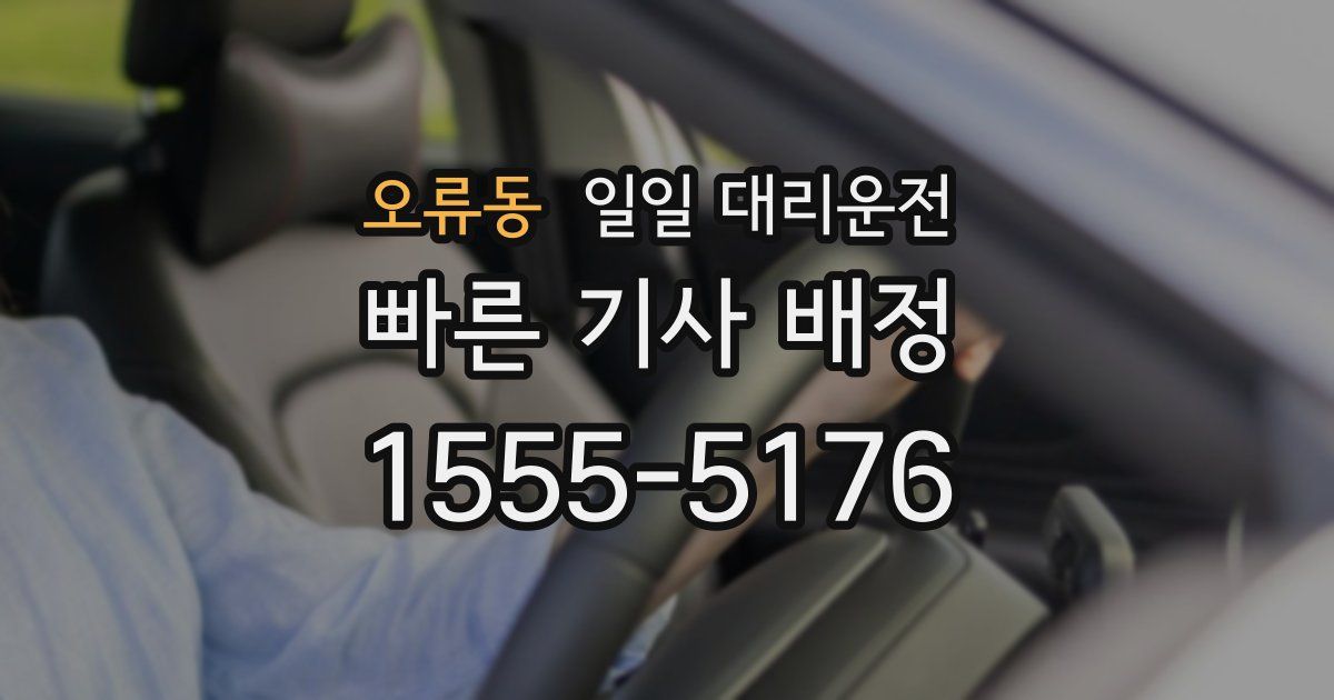 오류동 일일 대리운전