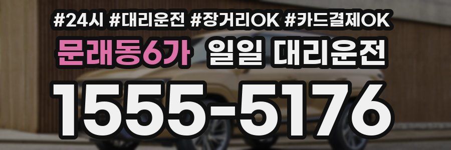 문래동6가 일일 대리운전