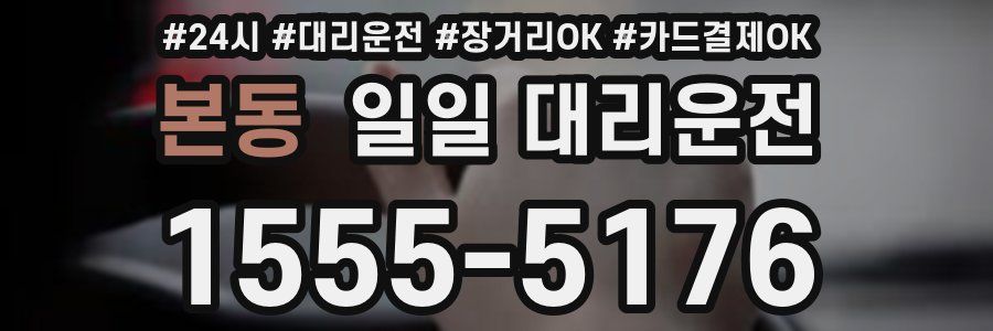 본동 일일 대리운전