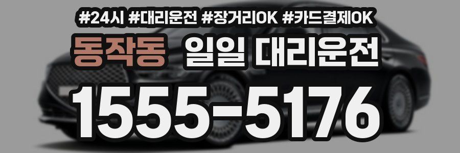 동작동 일일 대리운전