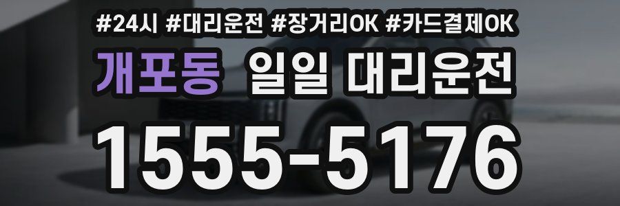개포동 일일 대리운전